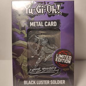 Yugioh Black Luster Soldier Metal Card Ingot Limited Edition Konami Collectible